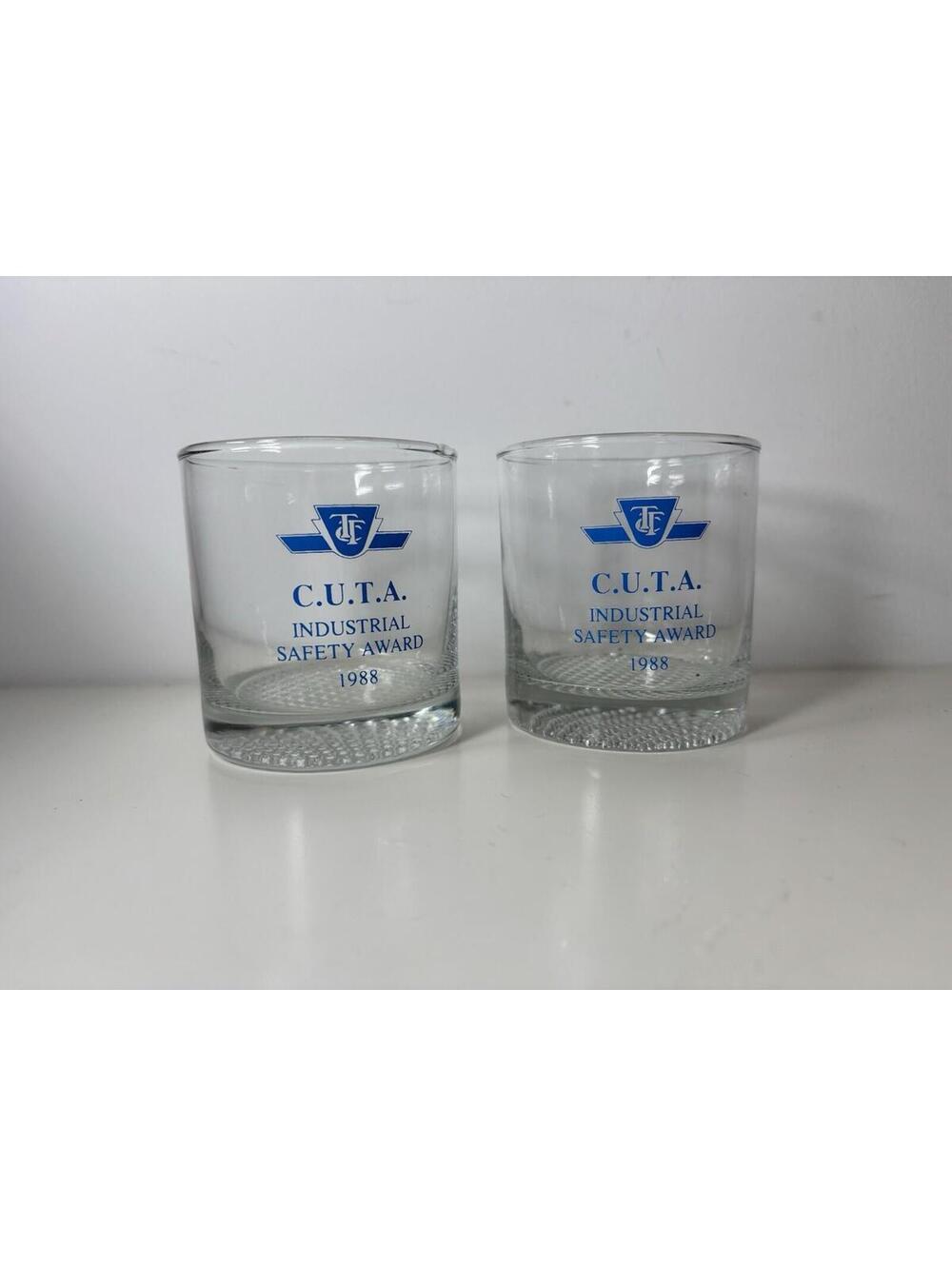 VINTAGE TTC Toronto Transit Commission C.U.T.A Industrial Safety Award Glasses